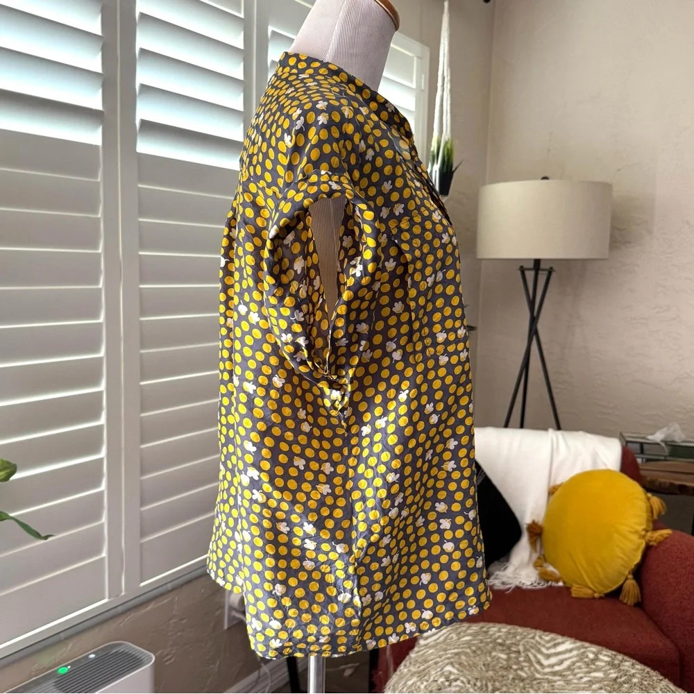 Cabi Yellow Polka Dot Blouse - Picture 4 of 7